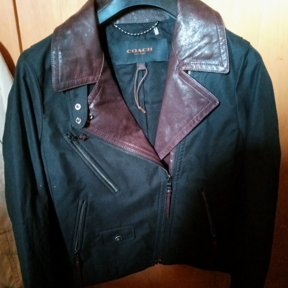 Coach moto jacket